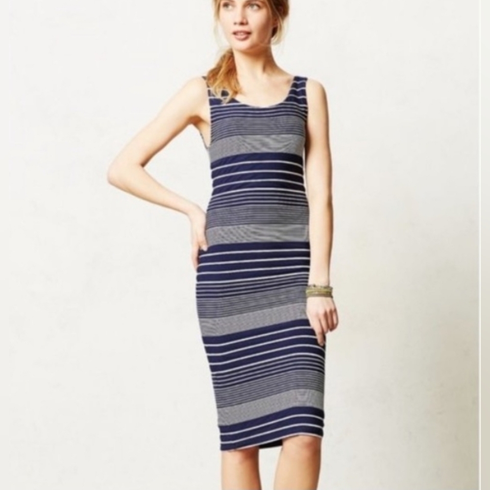 Anthropologie Maeve Edisto Column Midi Dress Size Small
